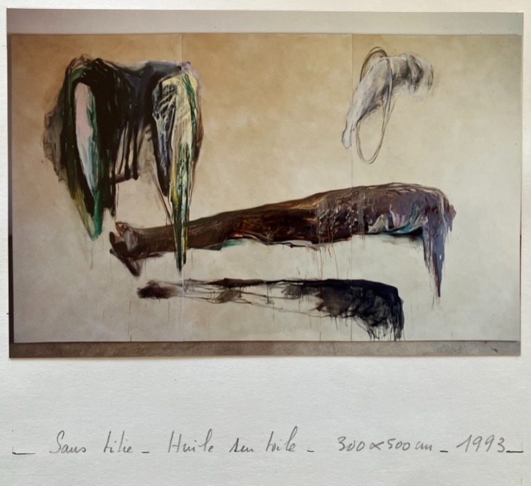 Tirage annoté « Sans titre – Huile sur toile – 300 × 500 cm – 1993 »