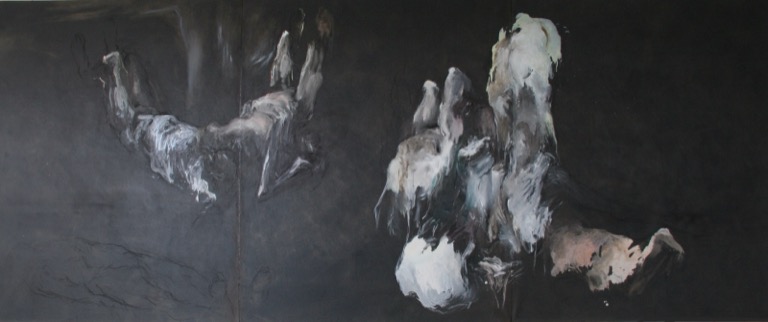 Triptyque noir, détail, 2007