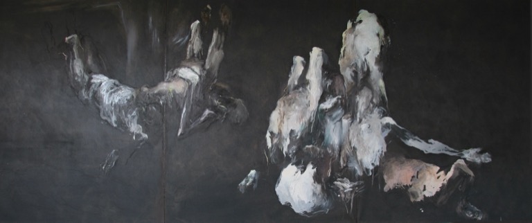 Triptyque noir, détail, 2007