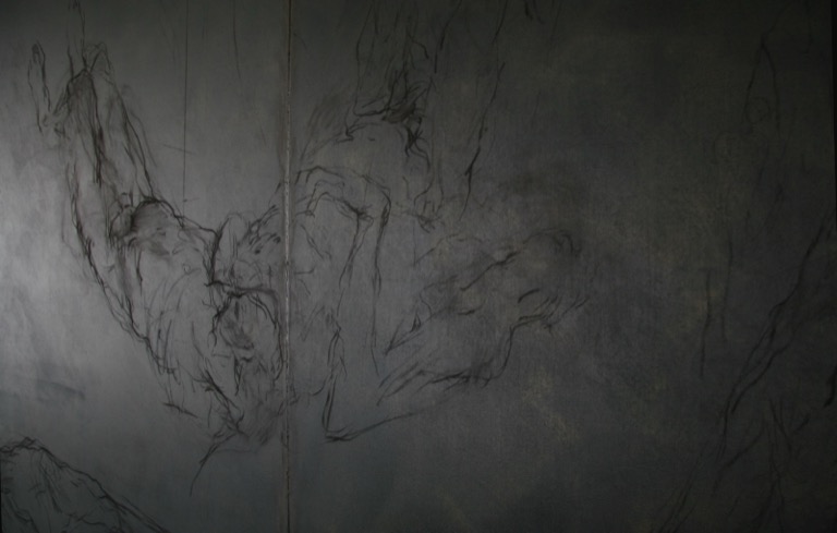 Triptyque noir, détail, 2007