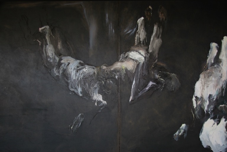 Triptyque noir, détail, 2007