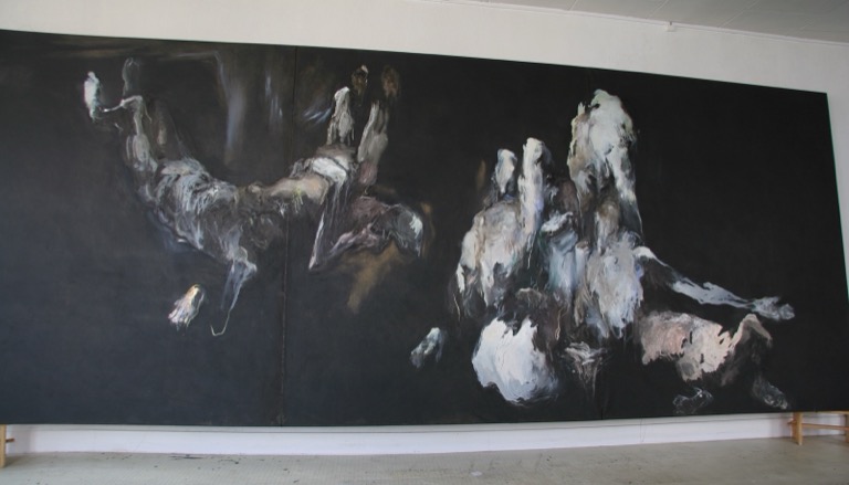 Triptyque noir, détail, 2007