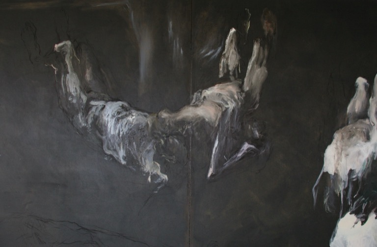 Triptyque noir, détail, 2007