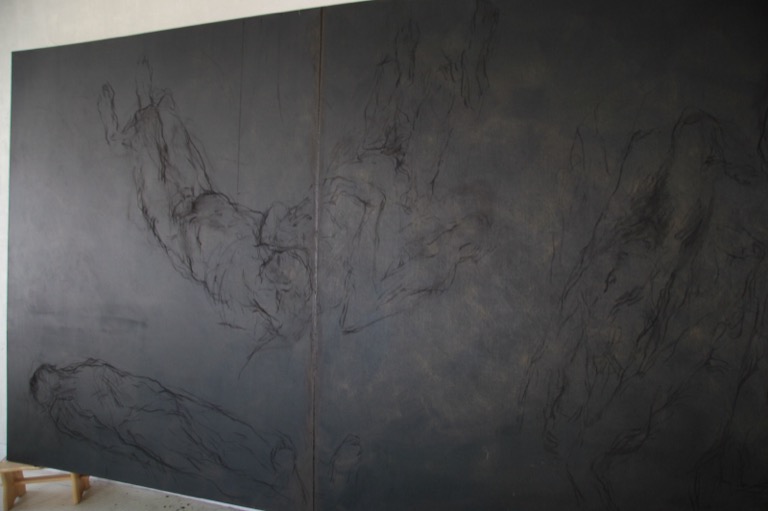 Triptyque noir, détail, 2007