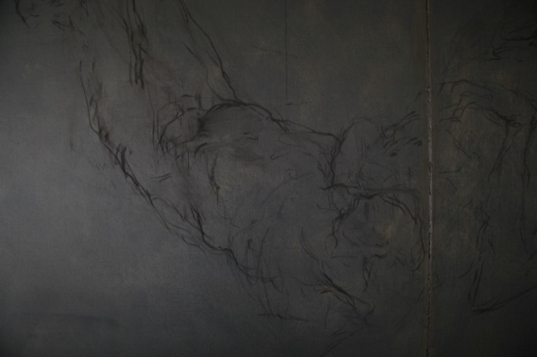 Triptyque noir, détail, 2007