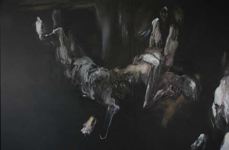 Triptyque noir, détail, 2007