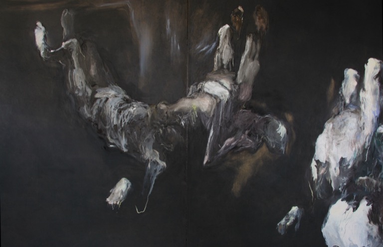 Triptyque noir, détail, 2007