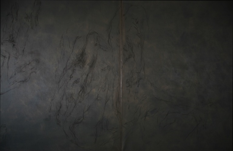 Triptyque noir, détail, 2007