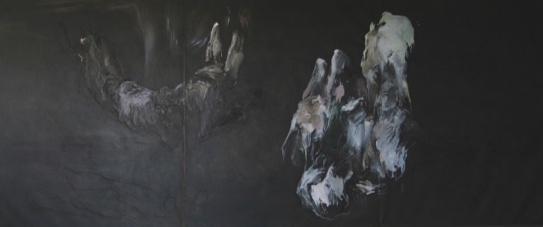 Triptyque noir, détail, 2007